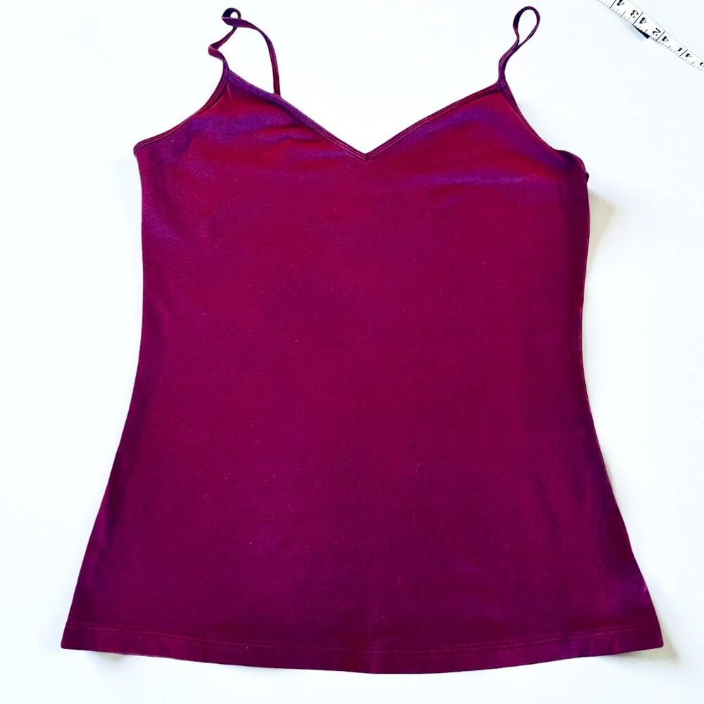 Vintage 90s Old Navy Plum Colored Spaghetti Strap Layering Tank Top